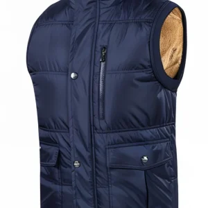 Doudoune sans manche intérieur polaire