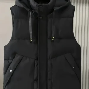 Doudoune sans manche avec capuche homme