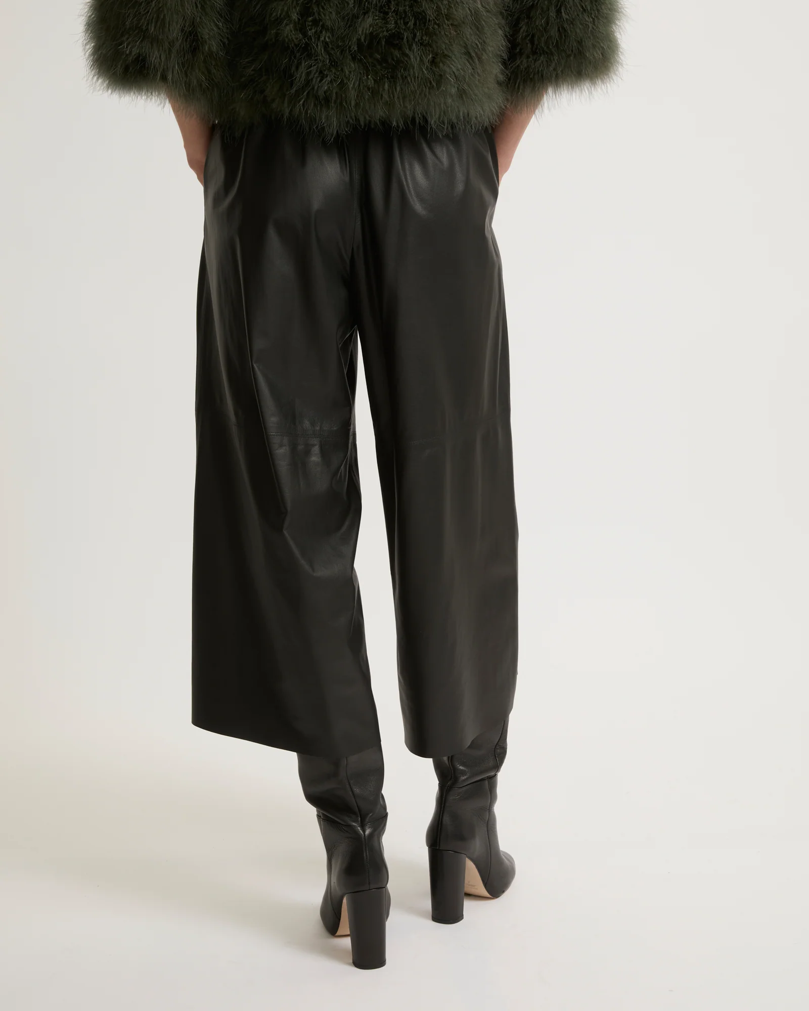 Culottes in fine lamb leather – Image 3