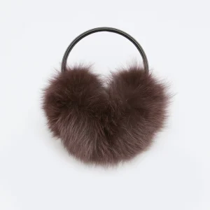 Fox fur earmuffs