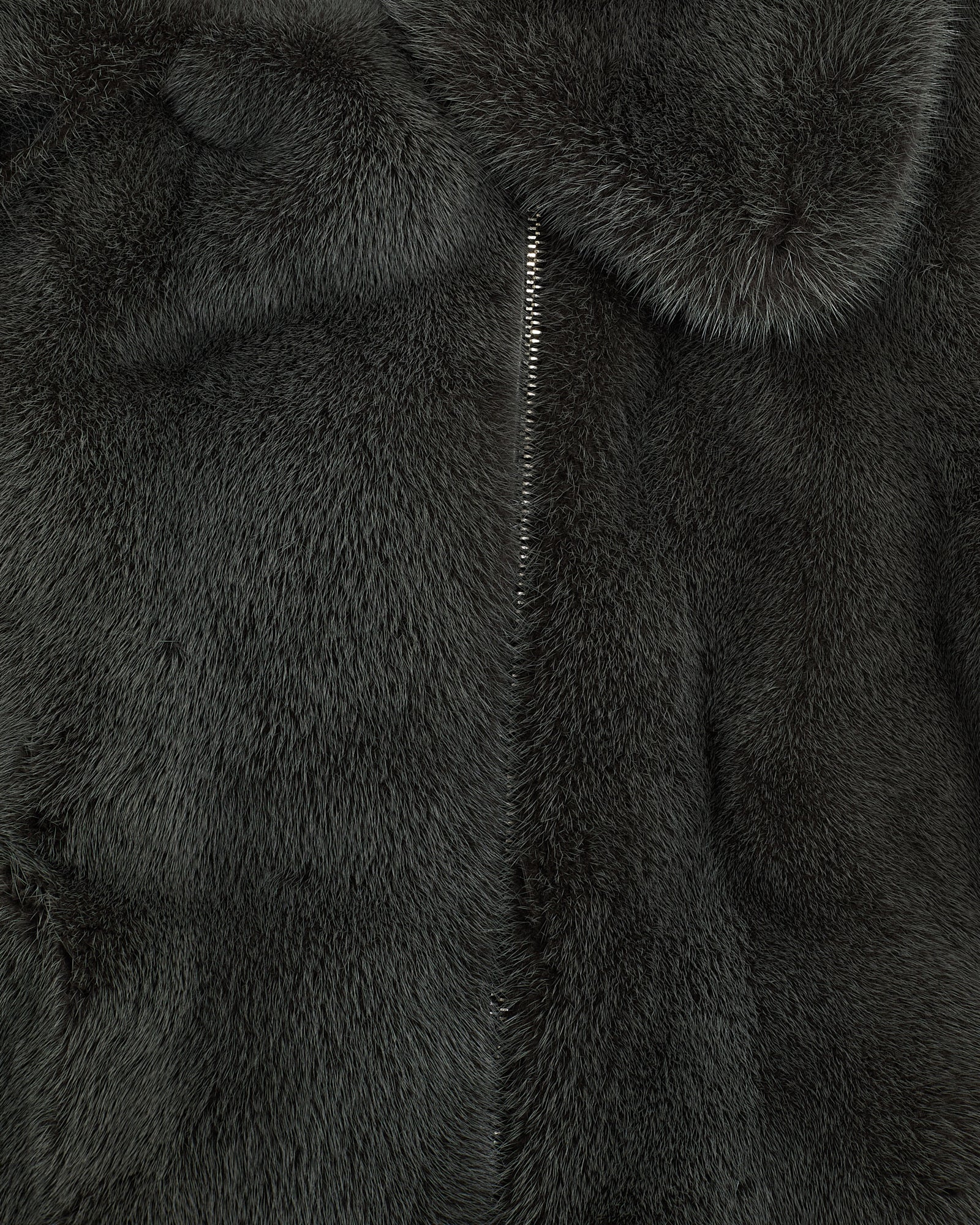 Sleeveless mink fur bicker jacket – Image 3