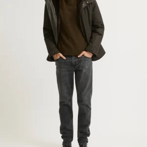 Fitted Parka In waterproof Technical Gabardine And Mink fur