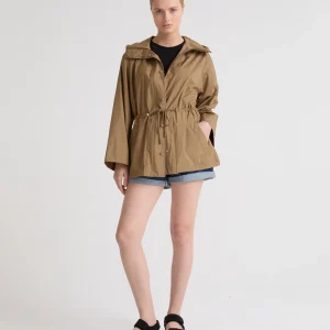 Technical fabric parka