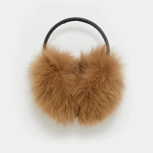 Fox fur earmuffs