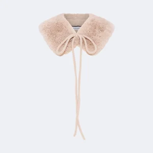 Cashmere lambskin collar