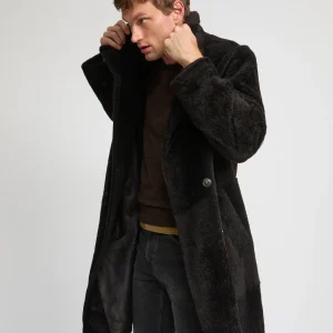 7/8 coat in Lacon shearling lambskin
