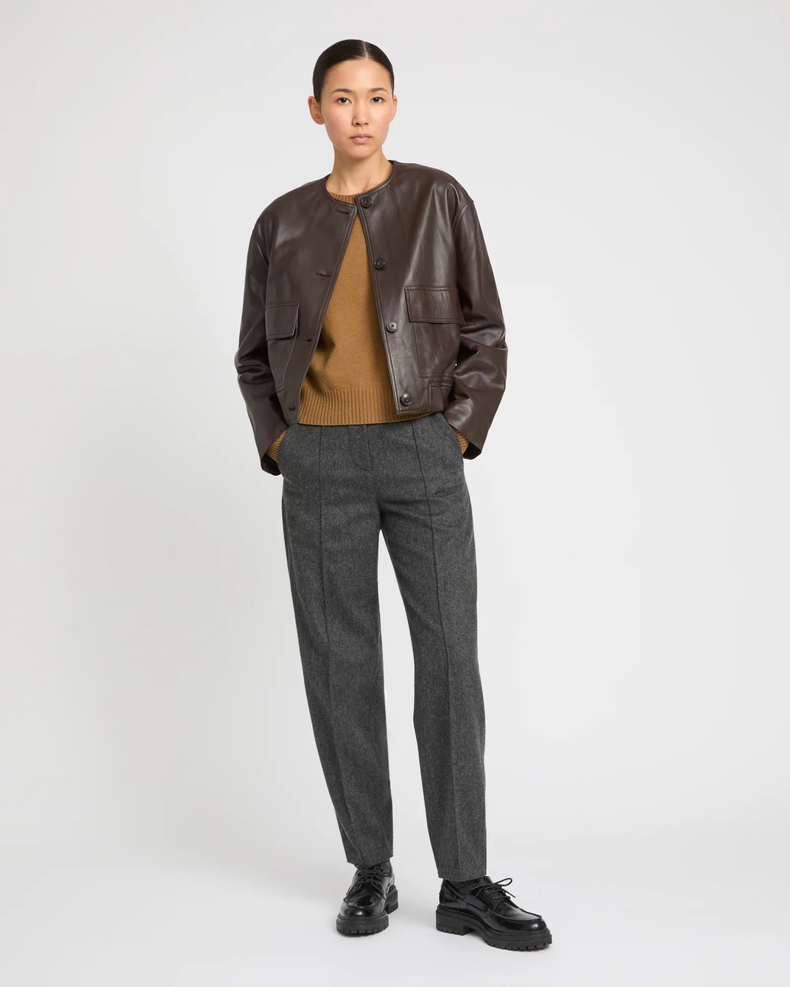 Lamb leather jacket