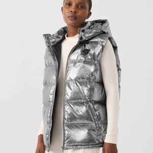 Doudoune sans manches Grand Froid Antique silver Clappe métallique