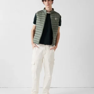 Doudoune sans manches Vert sauge Tom