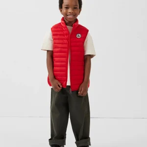 Doudoune sans manches enfant Rouge carmin Zoe