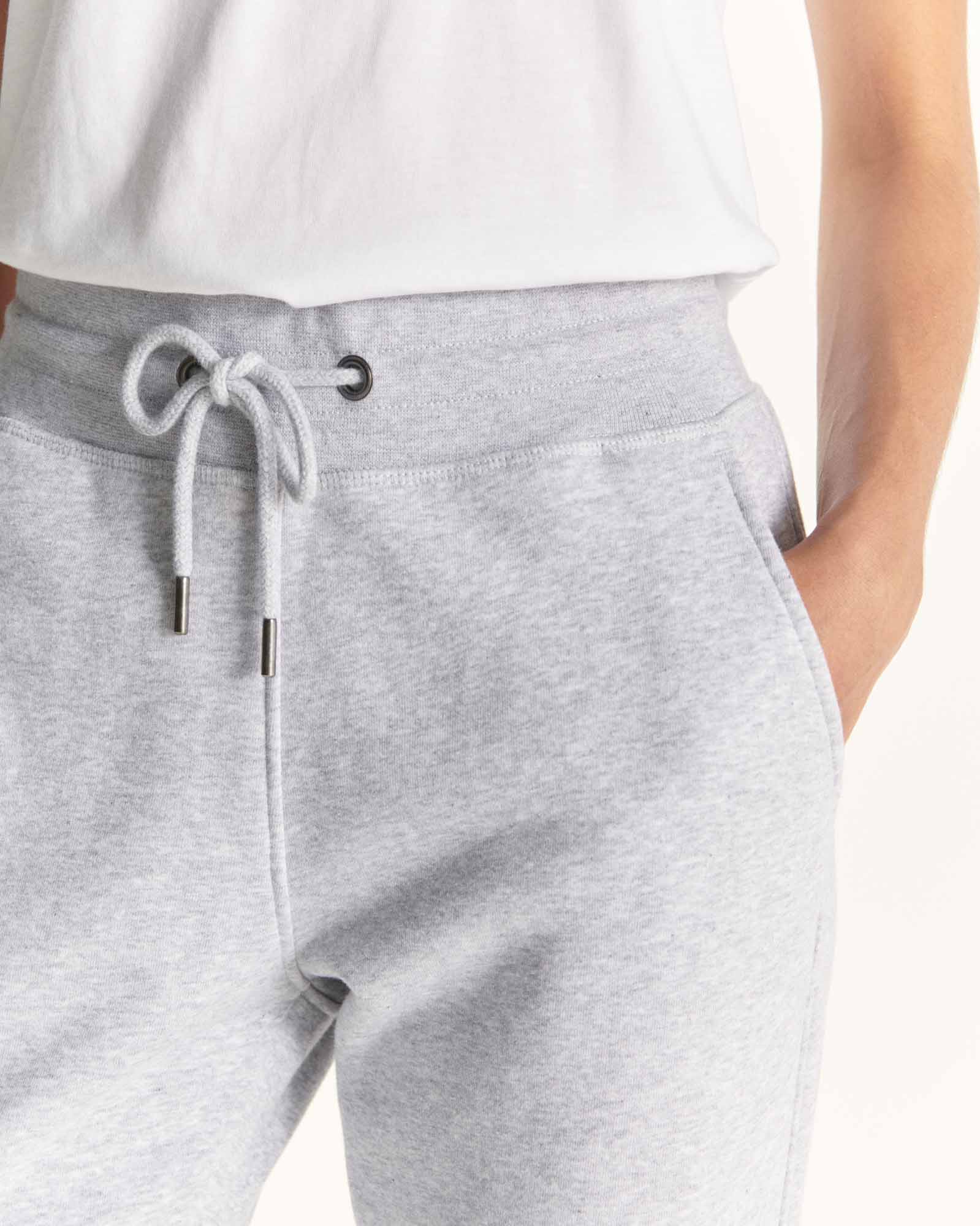 Pantalon de sport femme en coton biologique Gris chiné Valparaiso – Image 4