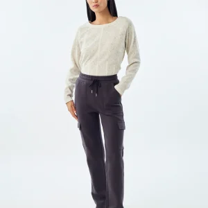 Pantalon cargo en tricot