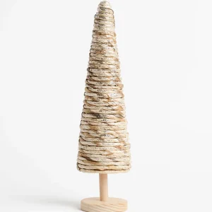 Arbre en ficelle d'herbe pailletée