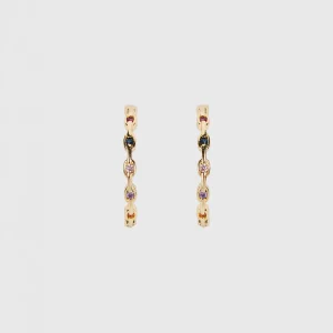 Anneaux d'oreilles multicolore