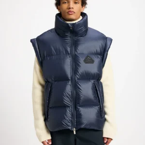 Doudoune sans manches made in Saint-Sever Pyrenex Arbatan bleu marine