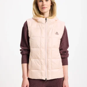 Doudoune légère sans manches pour femme Bassia rose poudré