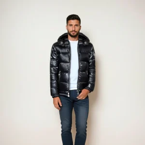 Doudoune d'hiver brillante pour homme