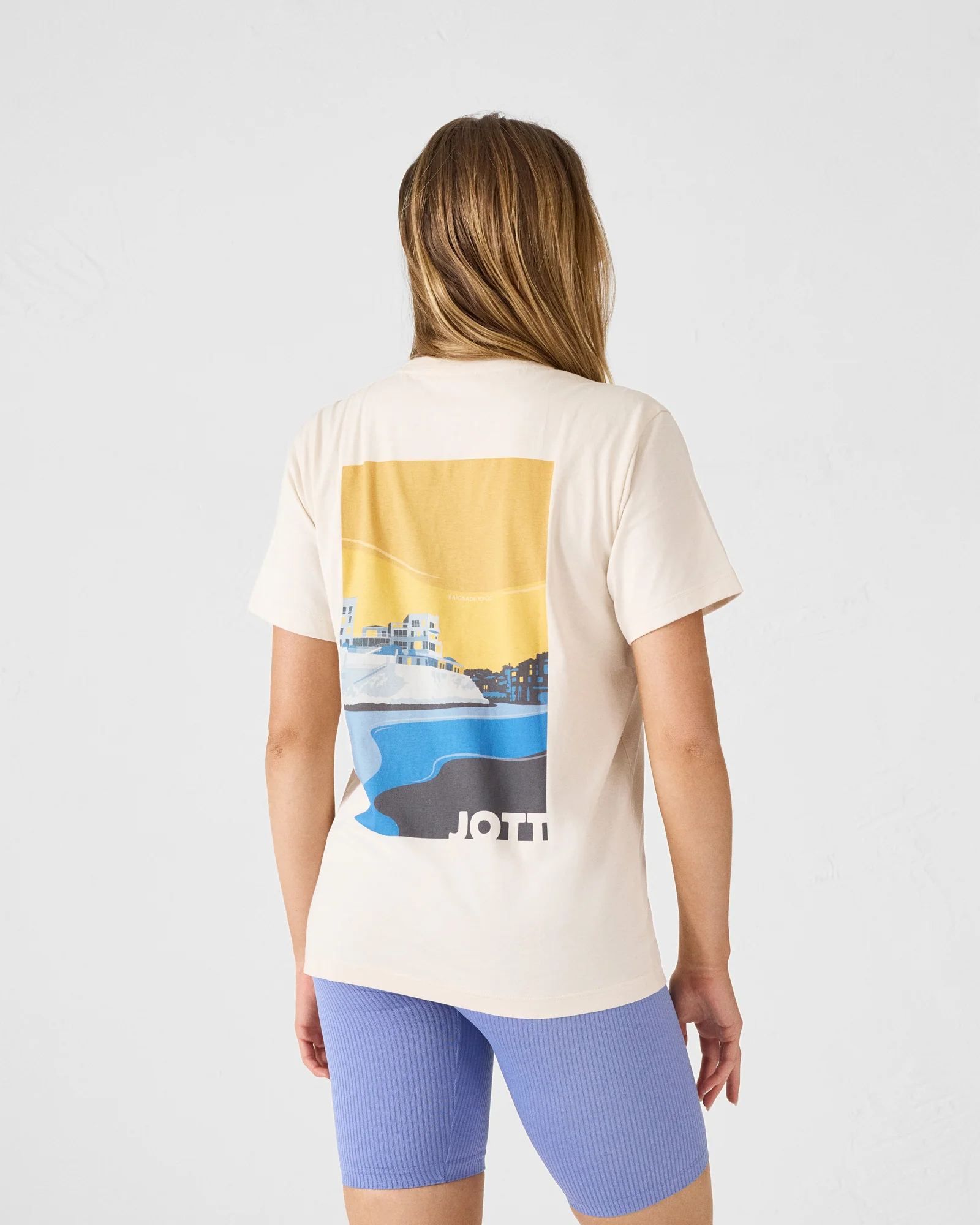 T-shirt col rond en coton Sable Espar – Image 2