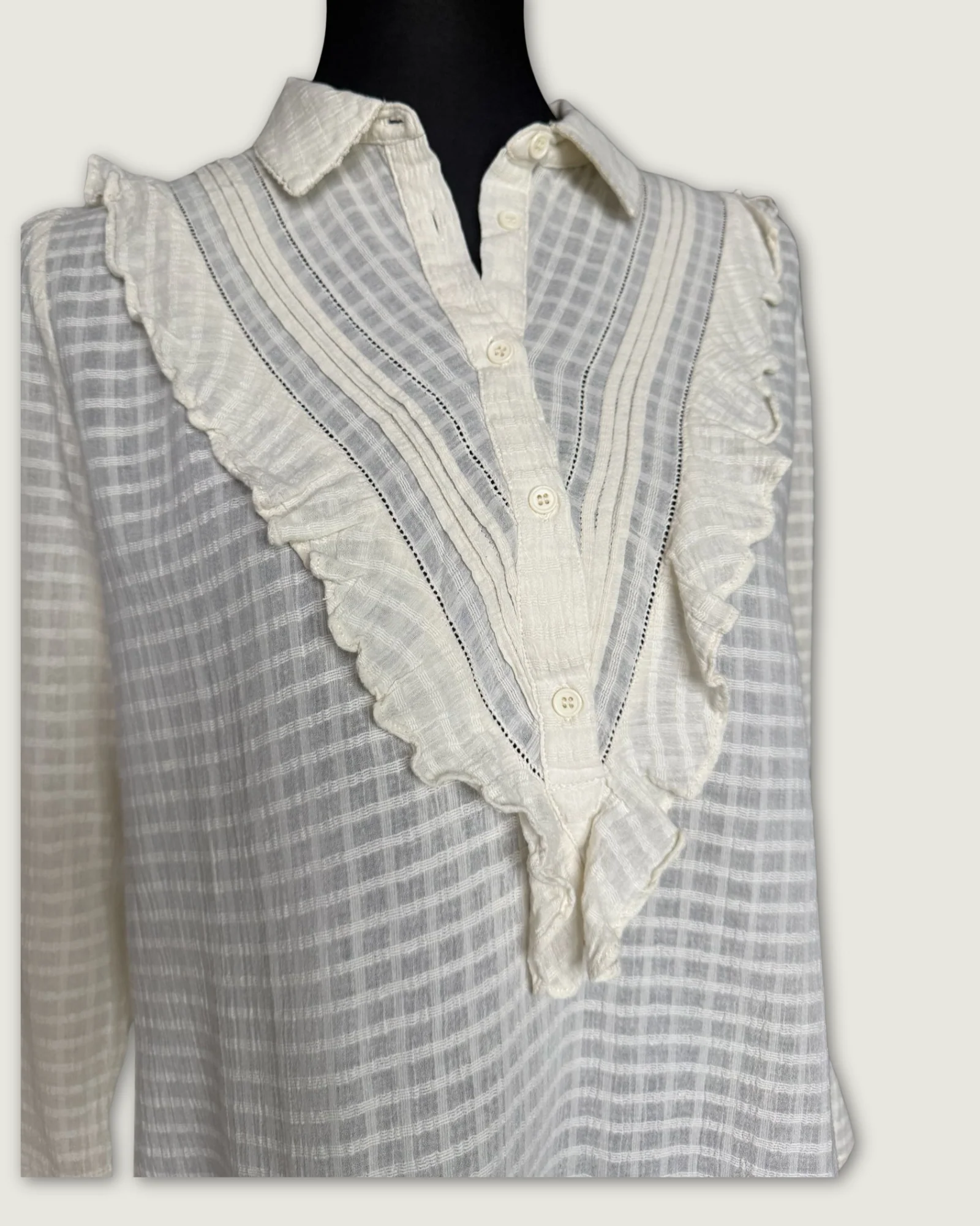 BA&SH - BLOUSE ECRU T.1 – Image 4