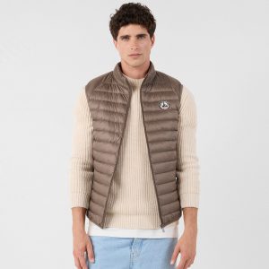 Doudoune sans manches Taupe Tom