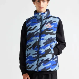 Doudoune sans-manche unisexe Pyrenex John camouflage Camo blue print