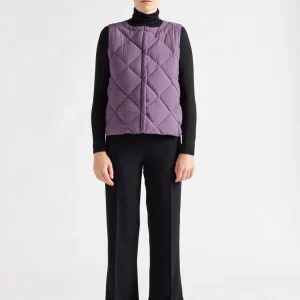 Doudoune fine sans-manches femme Pyrenex Nacre Vintage violet