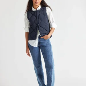 Doudoune fine sans-manches femme Pyrenex Nacre Deep ink