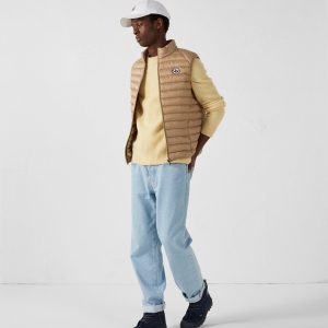 Doudoune sans manches Beige Tom