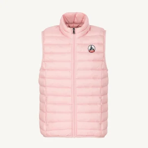 Doudoune sans manches enfant Rose pêche Zoe