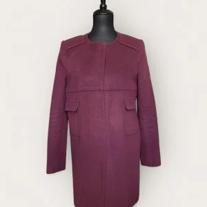 TARA JARMON - MANTEAU BORDEAUX T.38