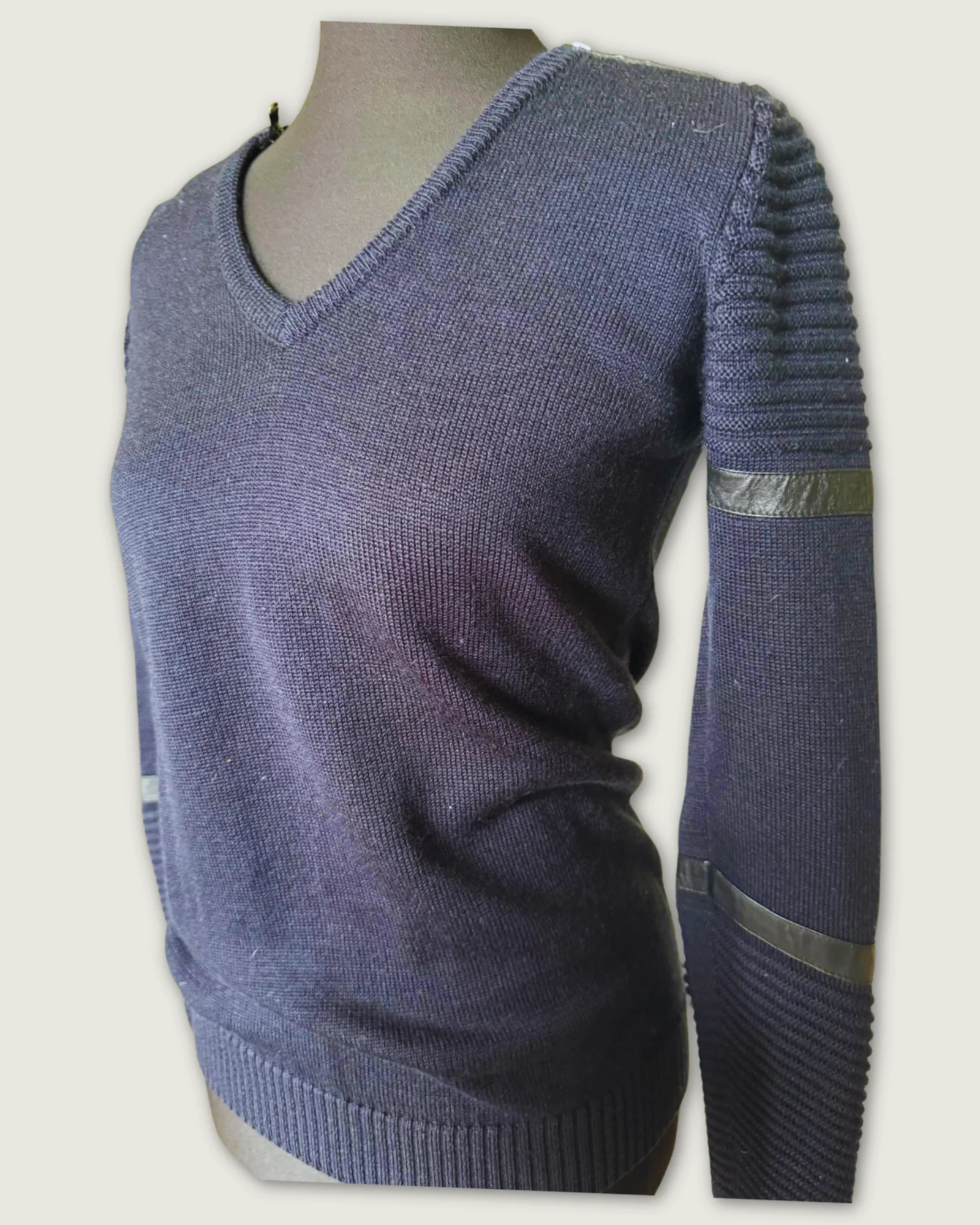 ZAPA - PULL 100% LAINE BLEU MARINE T.2 – Image 5